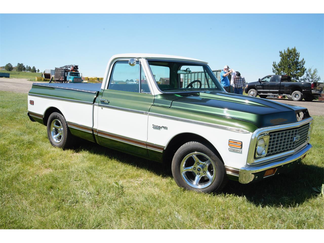 Chevrolet-C10-1972-Green-amp-White-Green-17