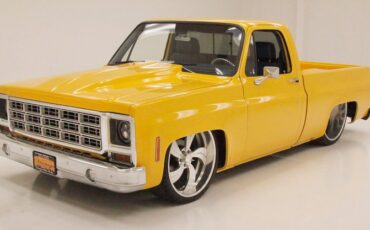 Chevrolet-C10-1980-Yellow-Blue