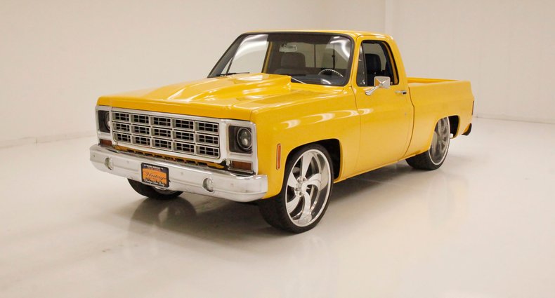 Chevrolet-C10-1980-Yellow-Blue-48