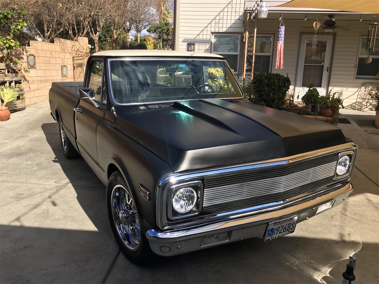 Chevrolet-C20-1972-Matte-Black-Black-26