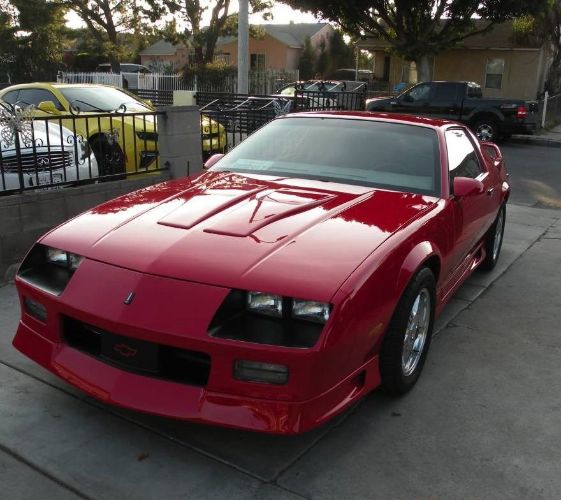 Chevrolet-Camaro-1991-Red-Gray-Leather-1