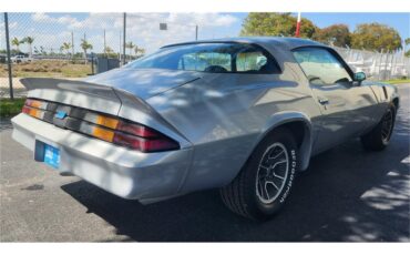 Chevrolet-Camaro-z28-1981-Silver-metallic-Gray-and-black