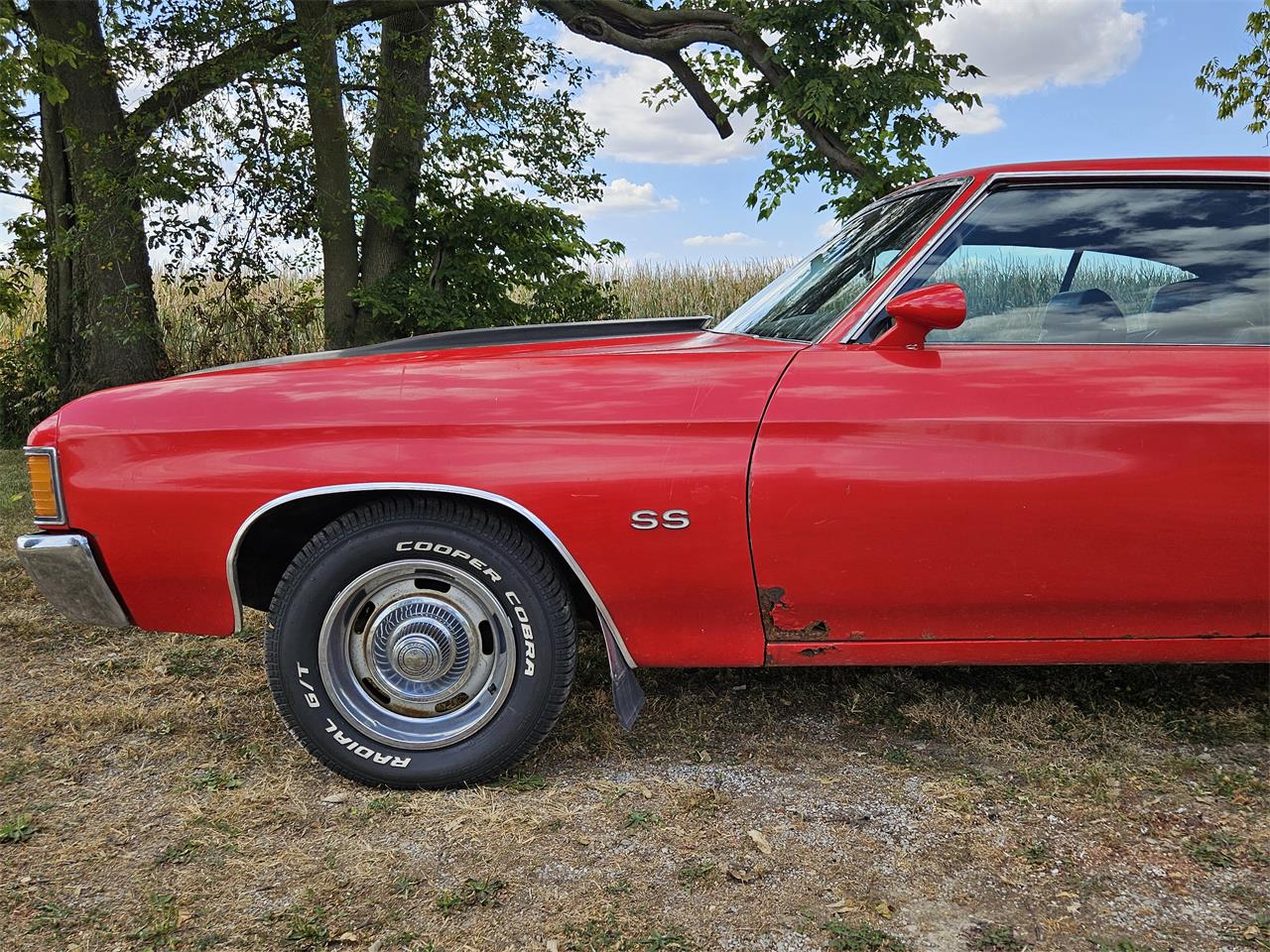Chevrolet-Chevelle-ss-1972-Red-w-black-stripes-Black