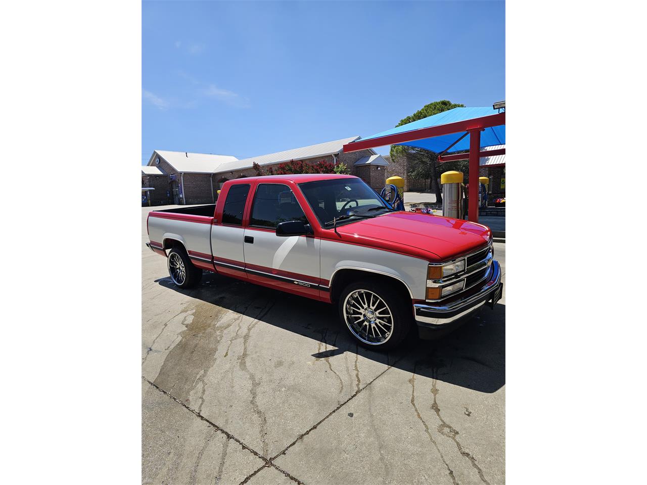 Chevrolet-Ck-1500-1995-Red-white-two-tone-Red-14