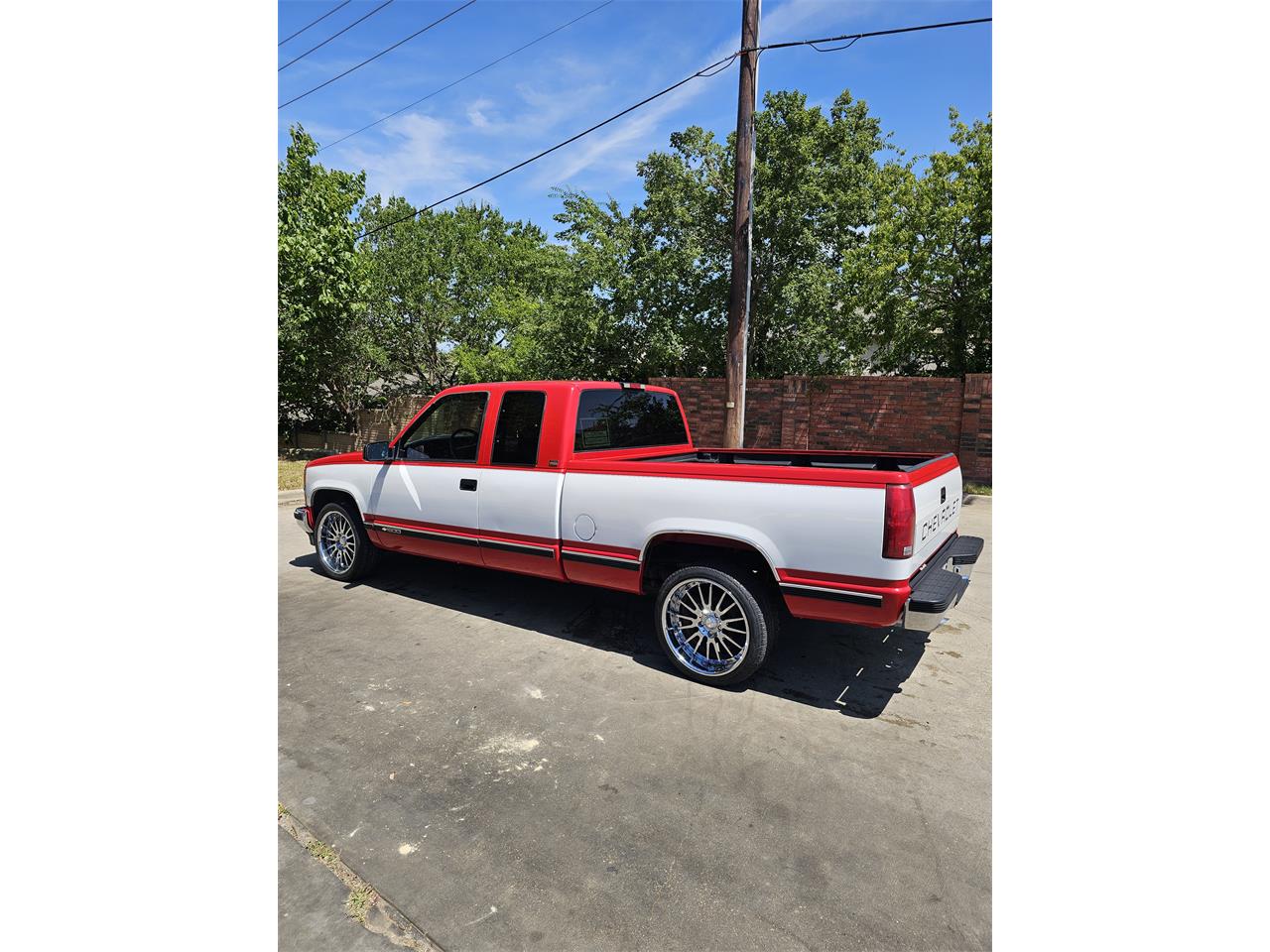 Chevrolet-Ck-1500-1995-Red-white-two-tone-Red-5
