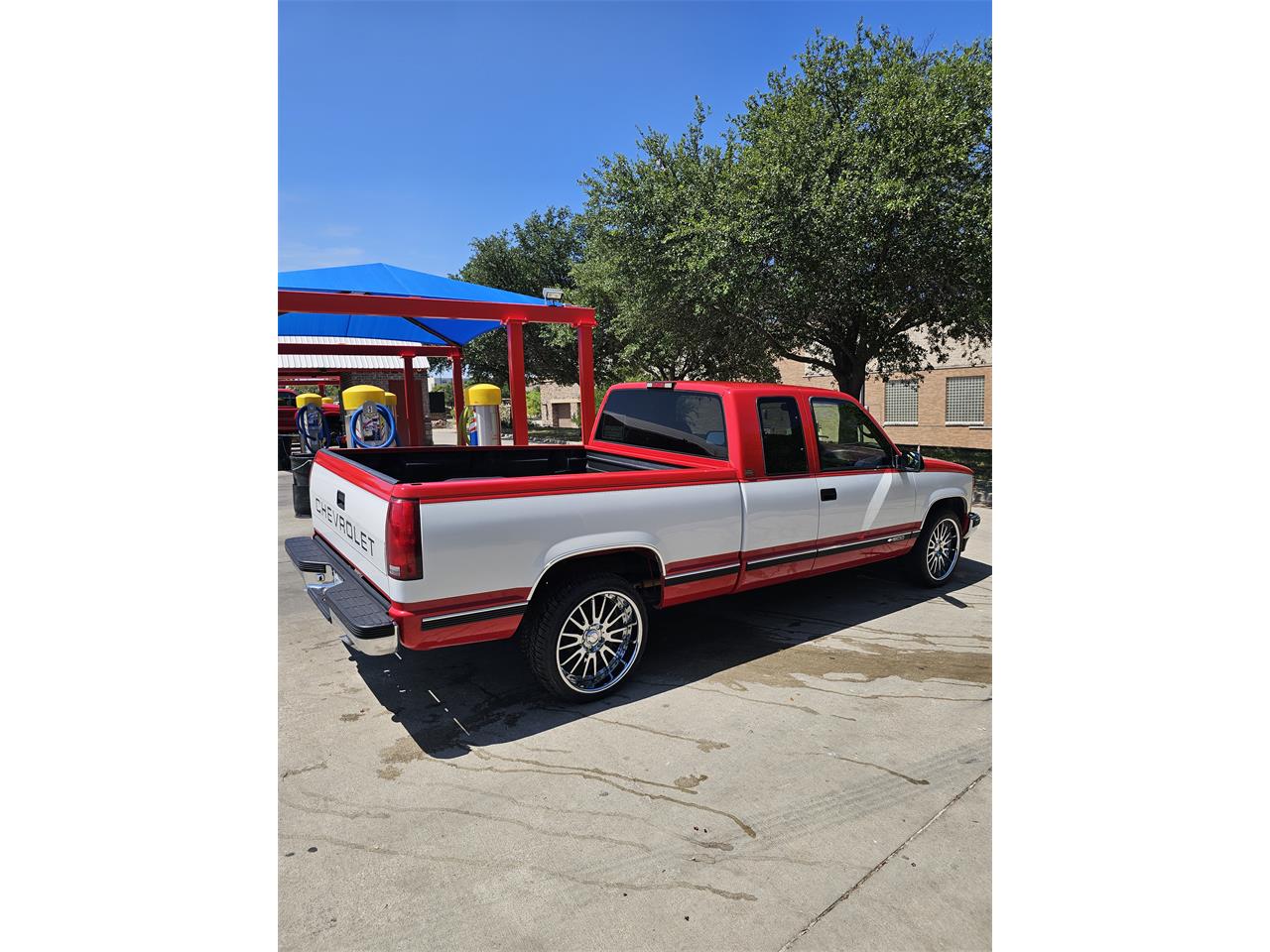 Chevrolet-Ck-1500-1995-Red-white-two-tone-Red-8