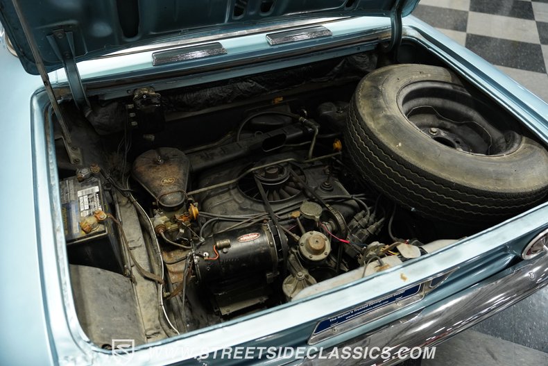 Chevrolet-Corvair-1963-Silver-Blue-Blue-49