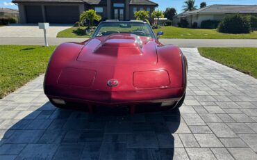 Chevrolet-Corvette-1974-Dark-Red-Tan-11