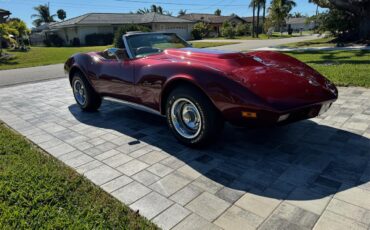 Chevrolet-Corvette-1974-Dark-Red-Tan-12