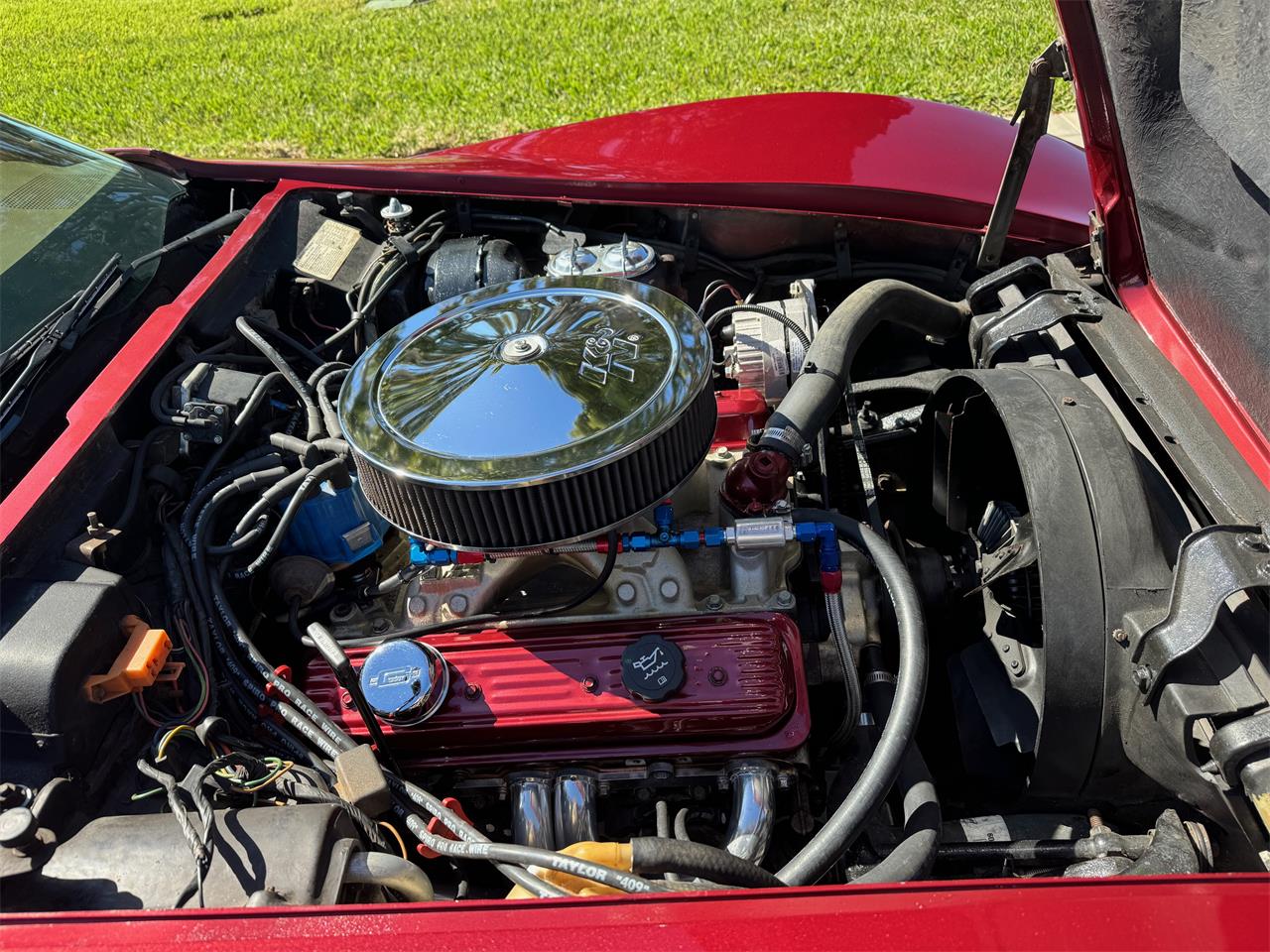 Chevrolet-Corvette-1974-Dark-Red-Tan-13