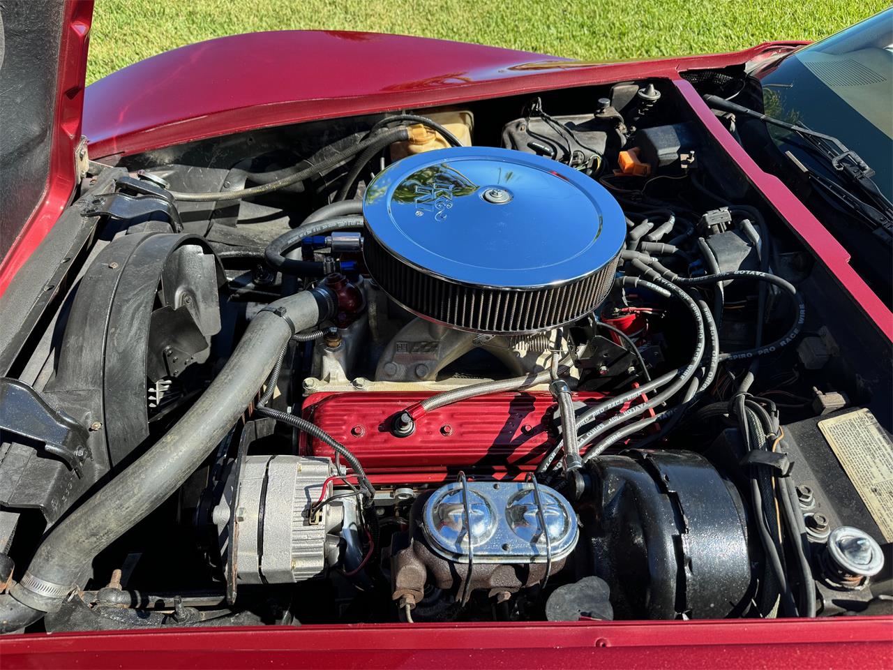 Chevrolet-Corvette-1974-Dark-Red-Tan-14