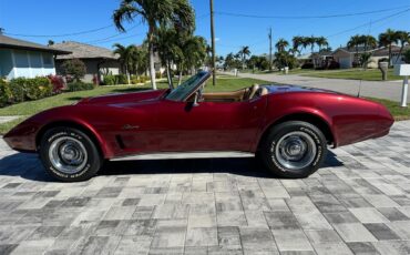 Chevrolet-Corvette-1974-Dark-Red-Tan-9