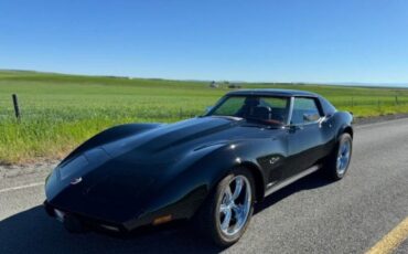 Chevrolet-Corvette-1976-Black-Dark-Red