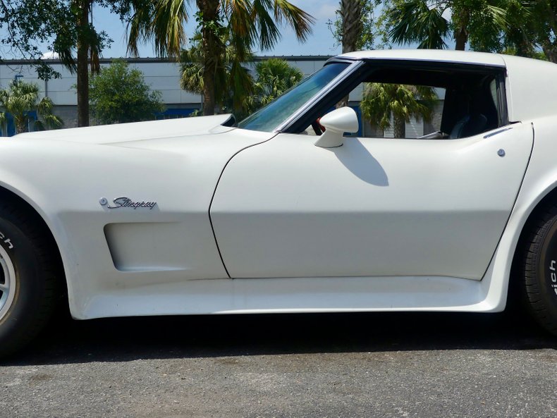 Chevrolet-Corvette-1976-Classic-White-Saddle-Brown-11