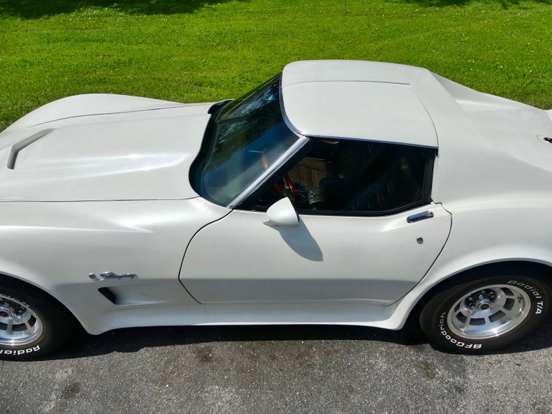 Chevrolet-Corvette-1976-Classic-White-Saddle-Brown-39