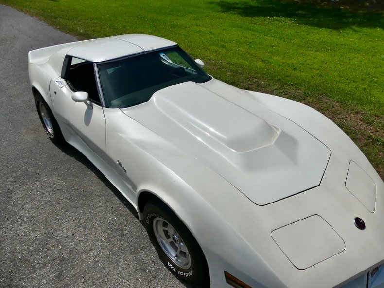 Chevrolet-Corvette-1976-Classic-White-Saddle-Brown-41