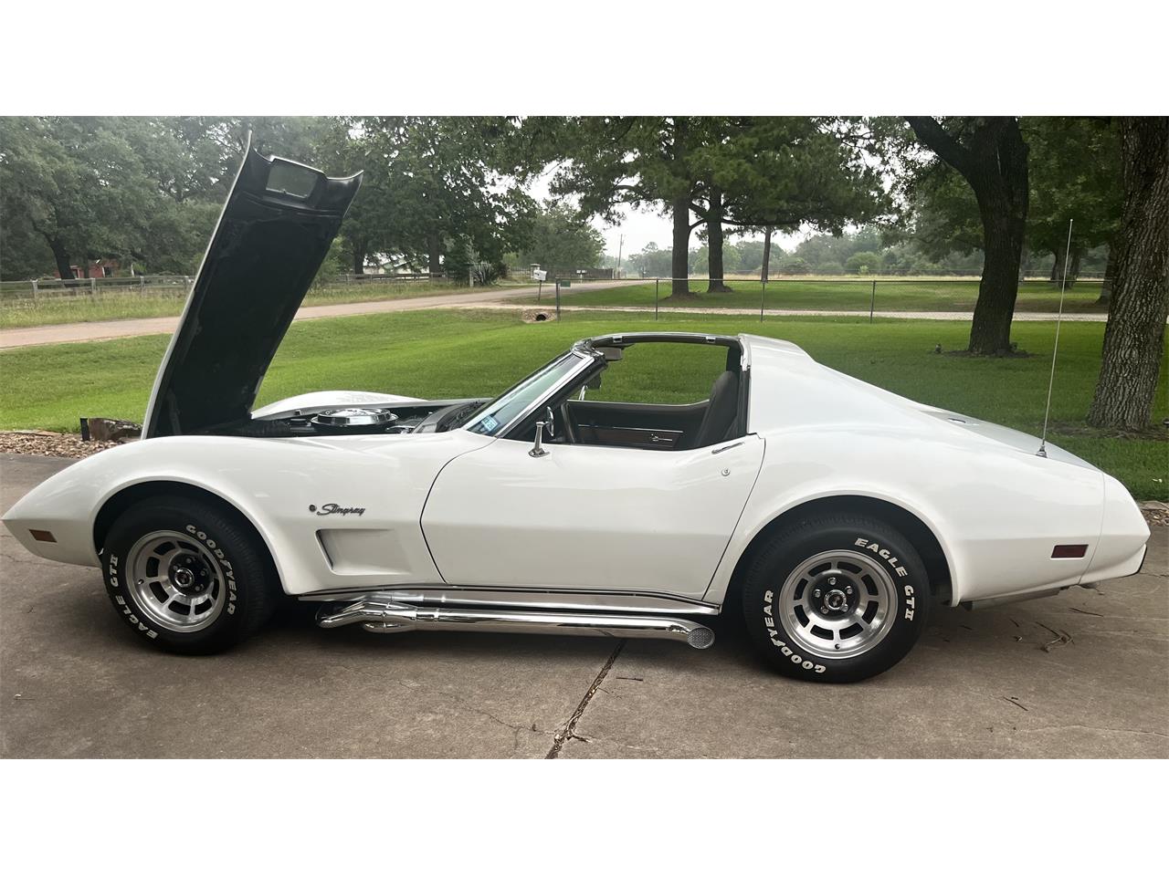 Chevrolet-Corvette-1976-White-Brown-7