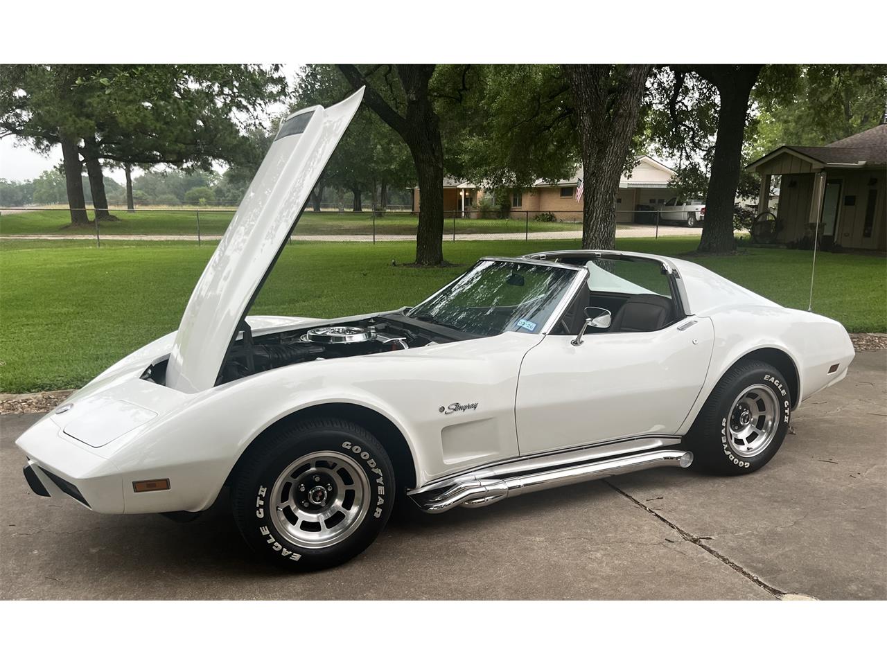 Chevrolet-Corvette-1976-White-Brown-8