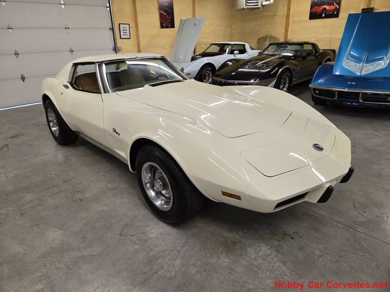 Chevrolet-Corvette-1976-White-Tan-34