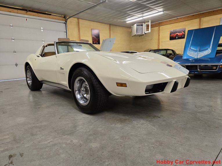 Chevrolet-Corvette-1976-White-Tan-46