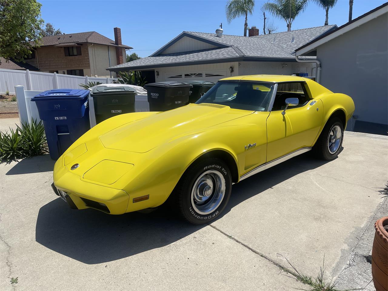 Chevrolet-Corvette-1976-Yellow-Black