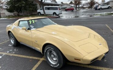 Chevrolet-Corvette-1977-Cream-Brown-leather-13