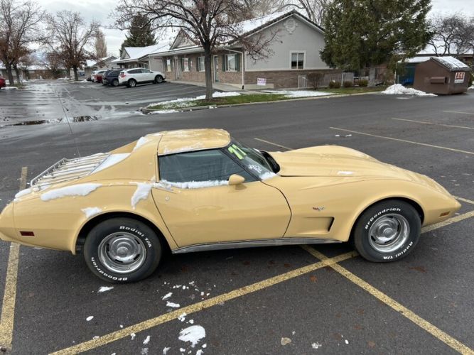 Chevrolet-Corvette-1977-Cream-Brown-leather-17