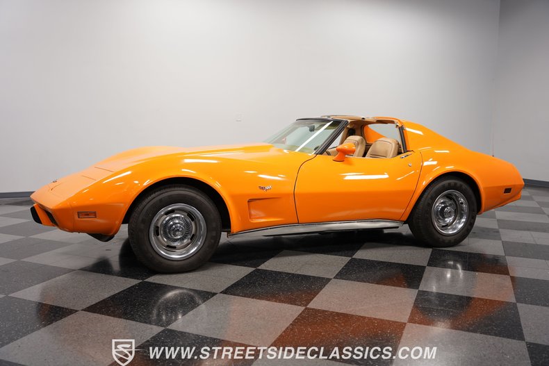 Chevrolet-Corvette-1977-Orange-Metallic-Buckskin-Tan-17