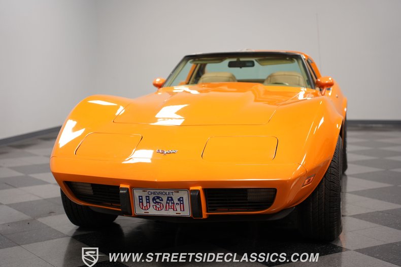 Chevrolet-Corvette-1977-Orange-Metallic-Buckskin-Tan-30