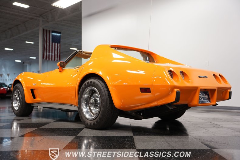 Chevrolet-Corvette-1977-Orange-Metallic-Buckskin-Tan-34