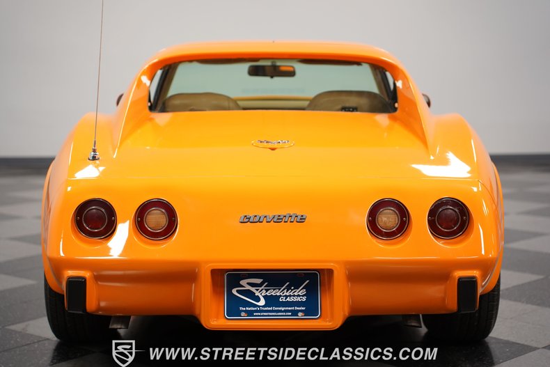 Chevrolet-Corvette-1977-Orange-Metallic-Buckskin-Tan-35