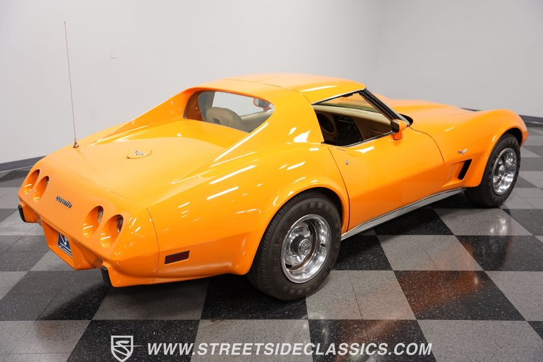 Chevrolet-Corvette-1977-Orange-Metallic-Buckskin-Tan-37