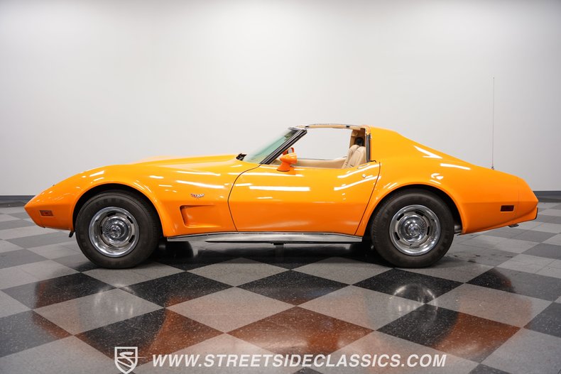 Chevrolet-Corvette-1977-Orange-Metallic-Buckskin-Tan-4