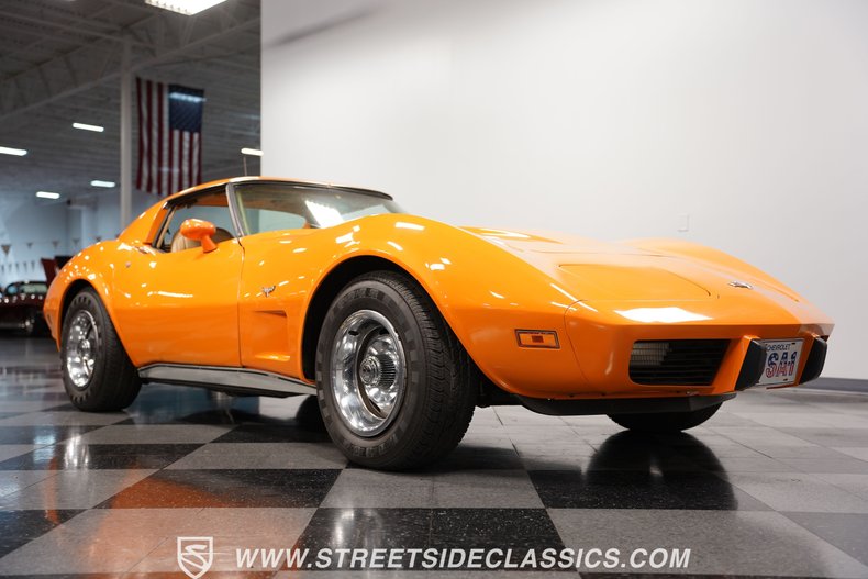 Chevrolet-Corvette-1977-Orange-Metallic-Buckskin-Tan-9