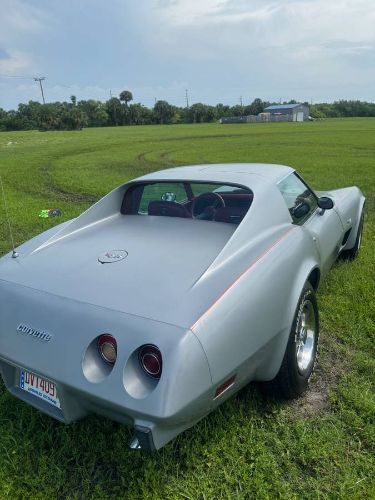 Chevrolet-Corvette-1977-Silver-Gray-Red-Leather-9