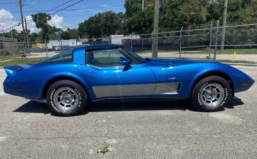 Chevrolet-Corvette-1978-BlueSilver-BlackSilver-Leather