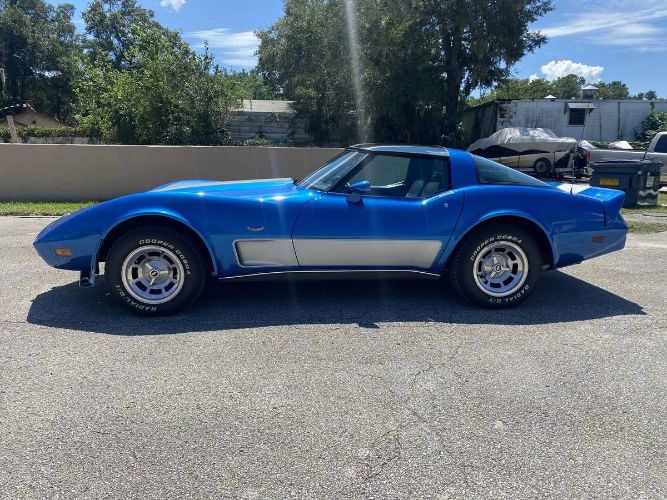 Chevrolet-Corvette-1978-BlueSilver-BlackSilver-Leather-8