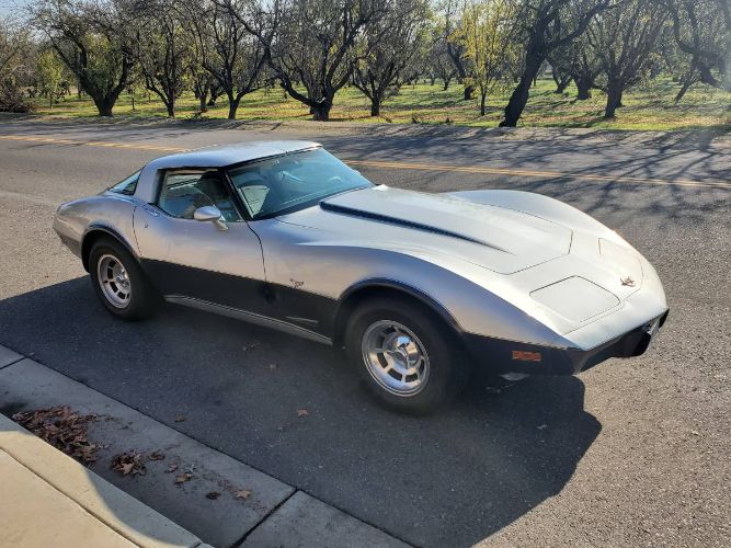 Chevrolet-Corvette-1978-Silver-1
