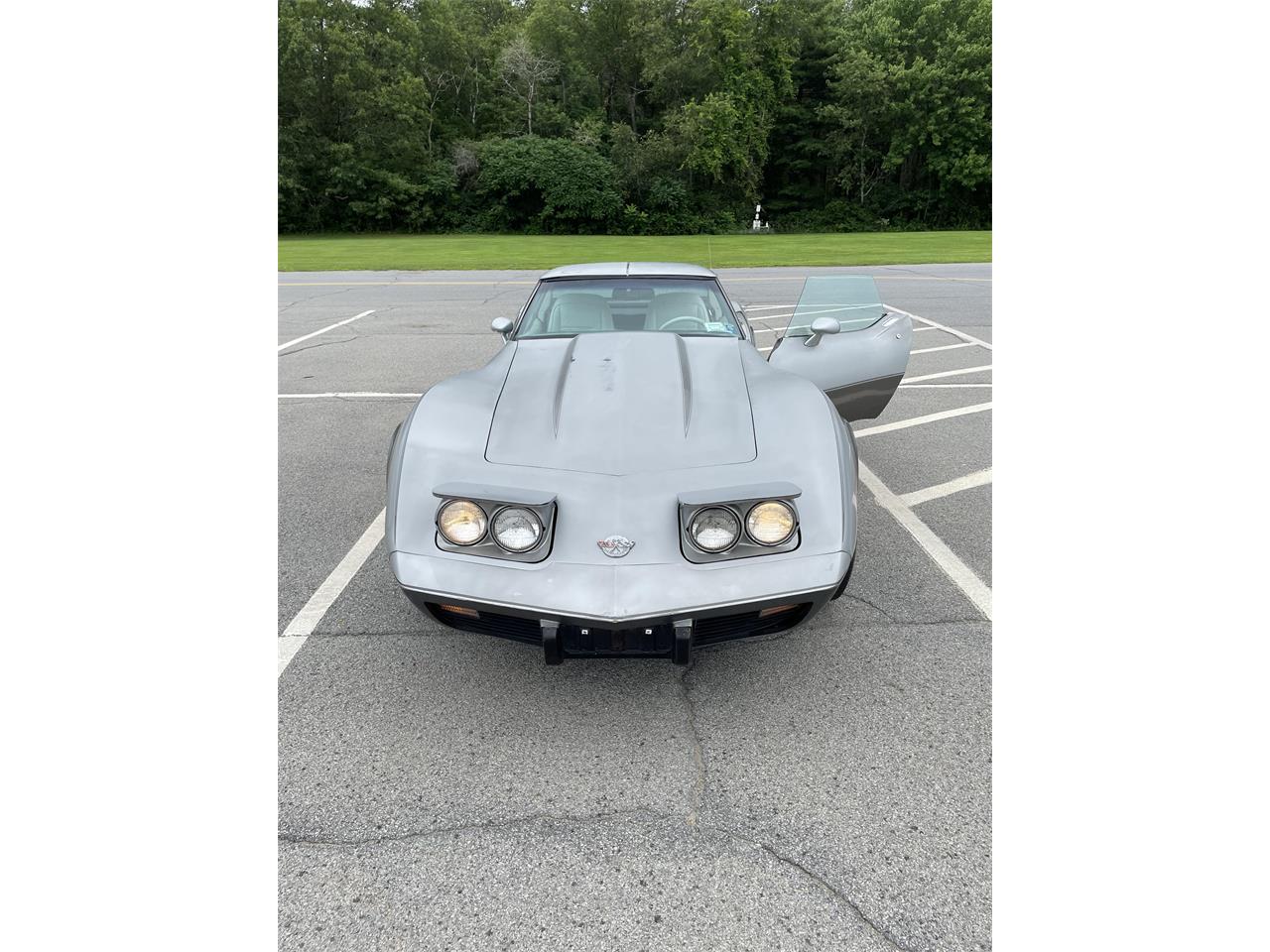 Chevrolet-Corvette-1978-Silver-White-7