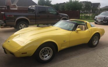 Chevrolet-Corvette-1979-yellow-Tan-4