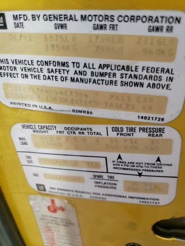 Chevrolet-Corvette-1981-Yellow-Black-4