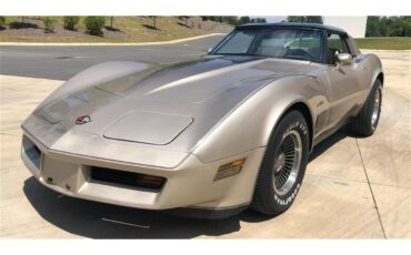 Chevrolet-Corvette-1982-Silver-Beige-silver-beige-leather-2