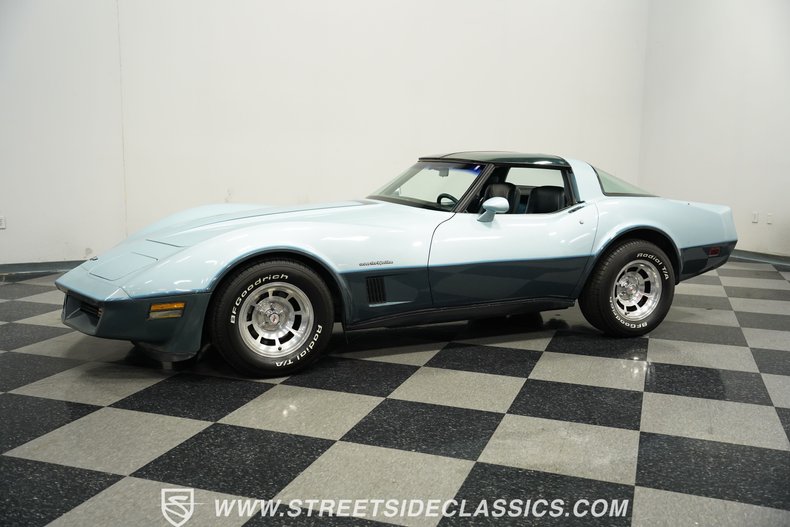 Chevrolet-Corvette-1982-Silver-Blue-Dark-Blue-17