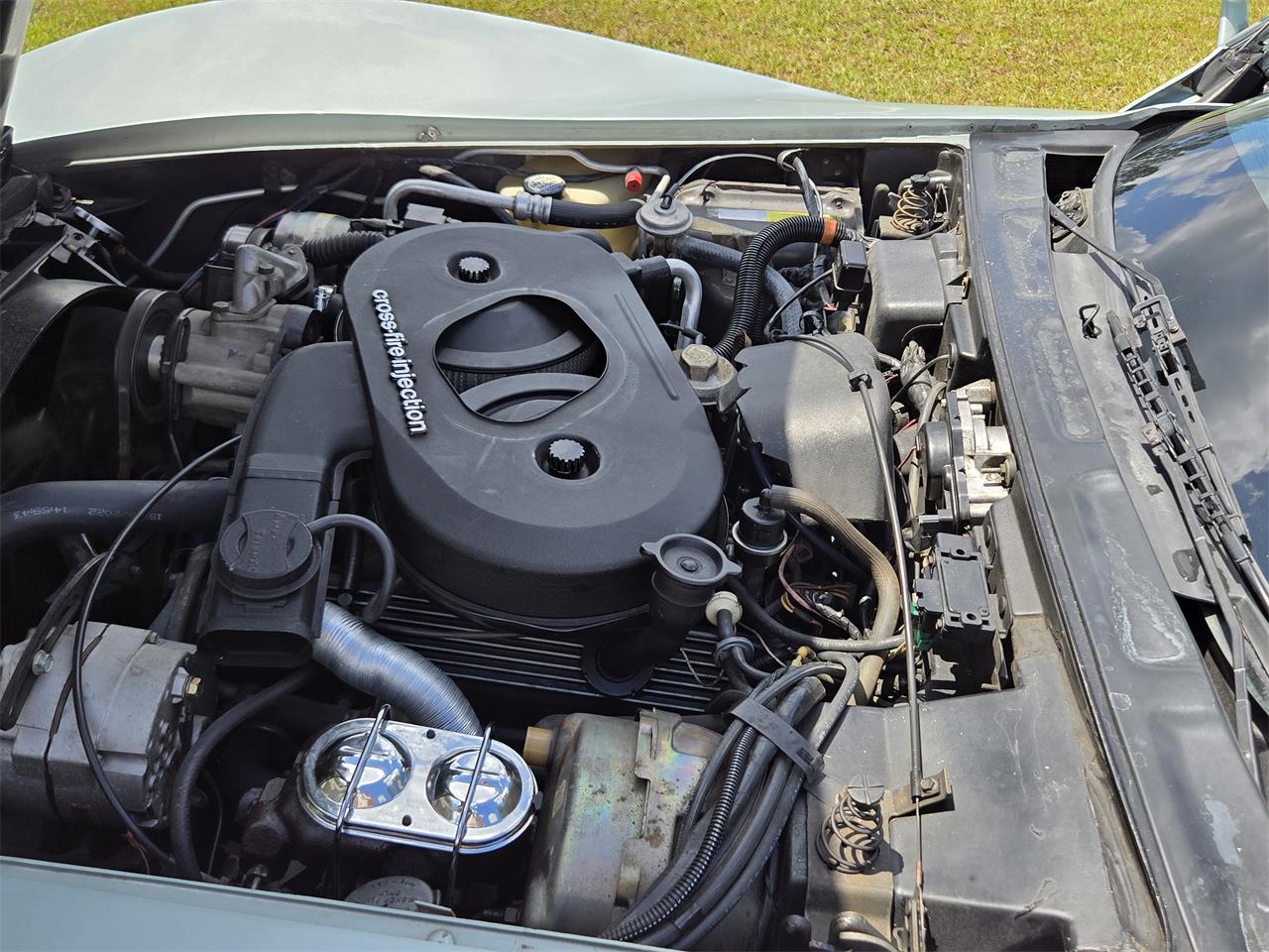 Chevrolet-Corvette-1982-Silver-Green-Grey-20
