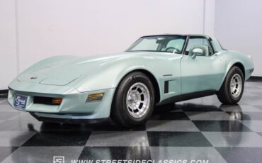 Chevrolet-Corvette-1982-Silver-Green-Silver-Green-16