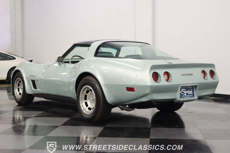 Chevrolet-Corvette-1982-Silver-Green-Silver-Green-19
