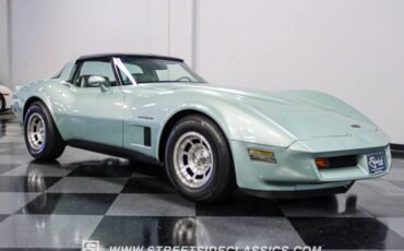 Chevrolet-Corvette-1982-Silver-Green-Silver-Green-25