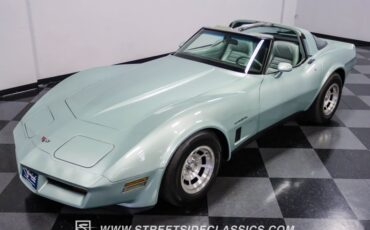 Chevrolet-Corvette-1982-Silver-Green-Silver-Green-42