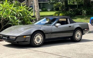 Chevrolet-Corvette-1987-Dark-Gray-MetallicB-Gray-Houndstooth