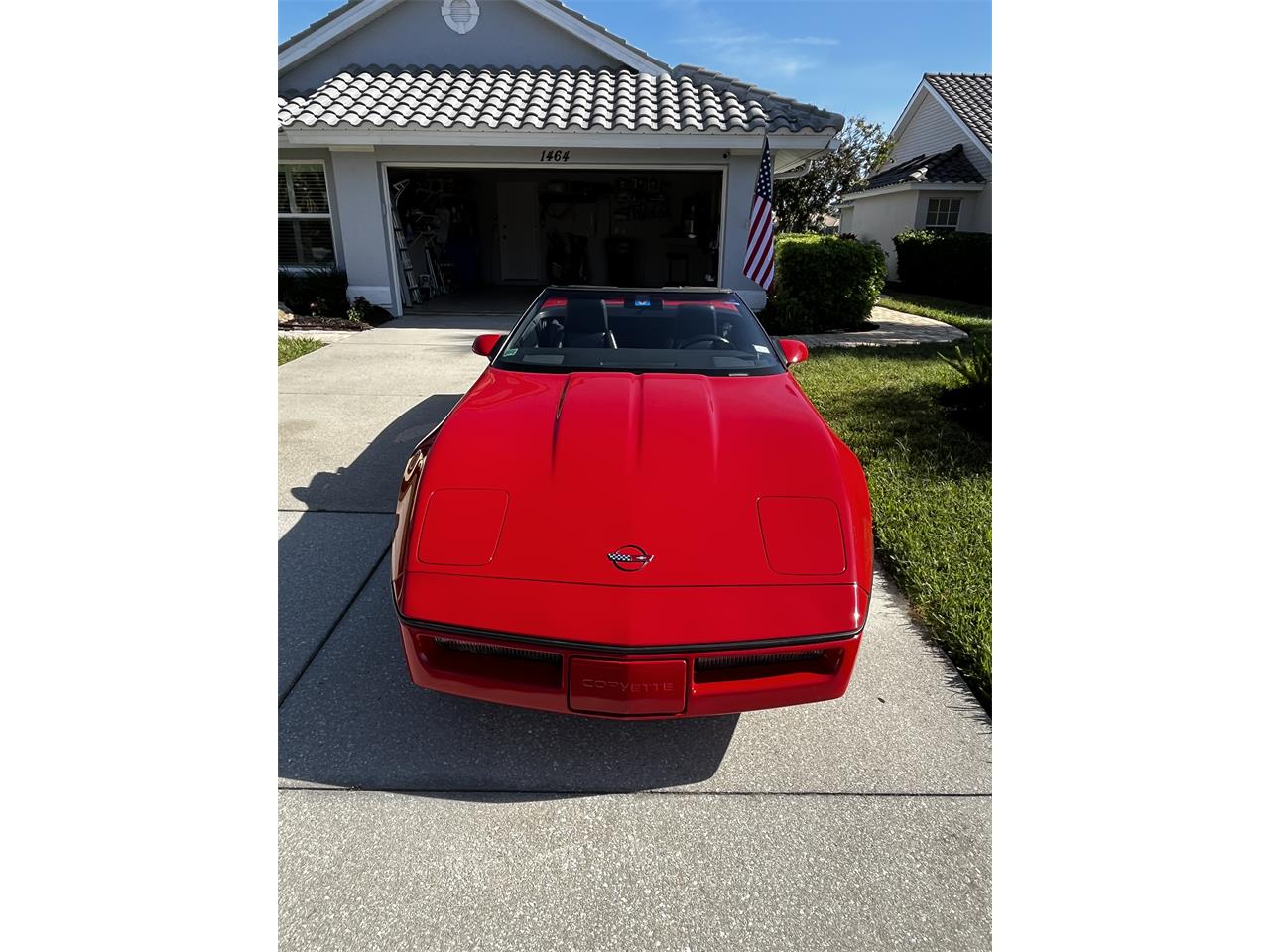 Chevrolet-Corvette-1988-Bright-Red-Black-1